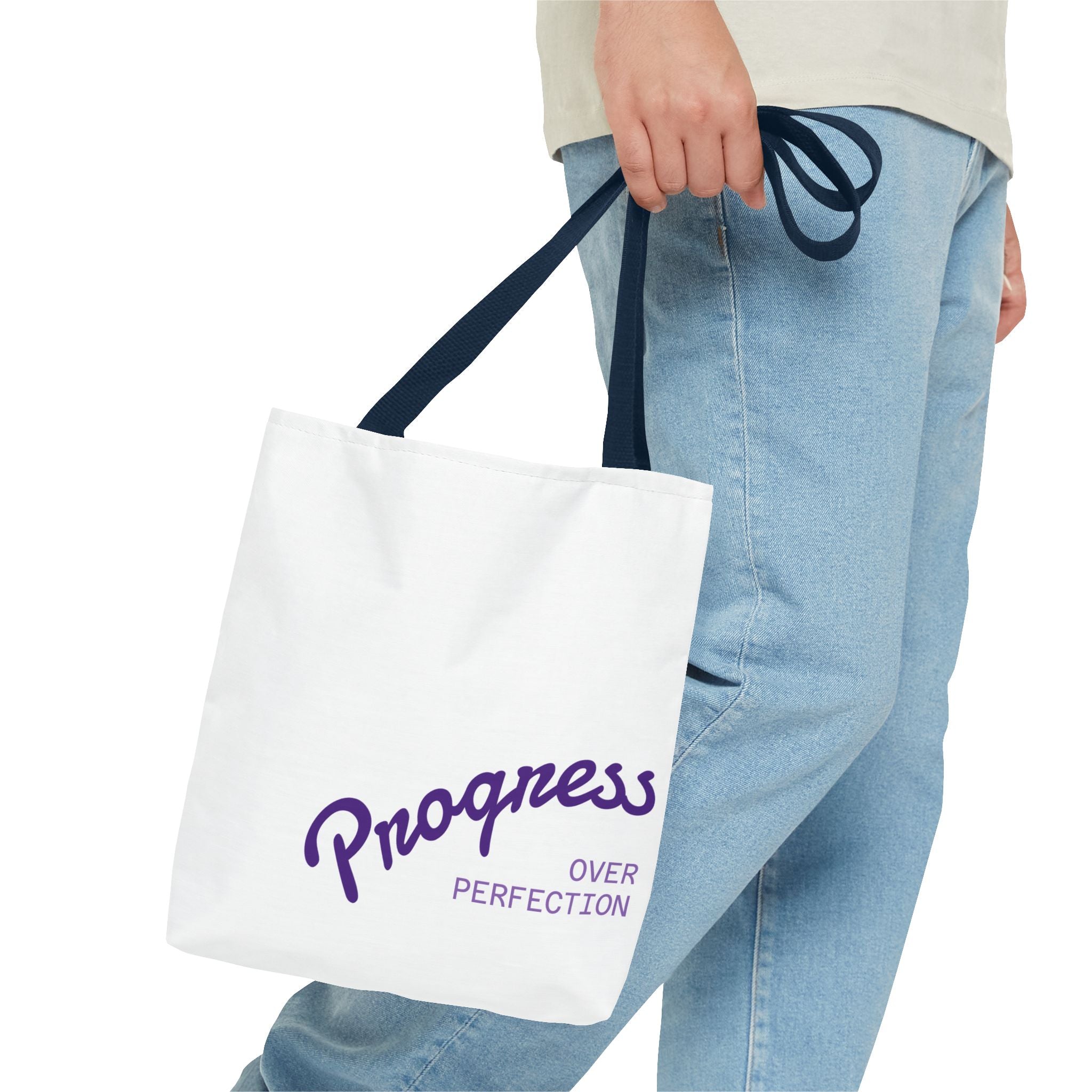 Progress Over Perfection Tote Bag