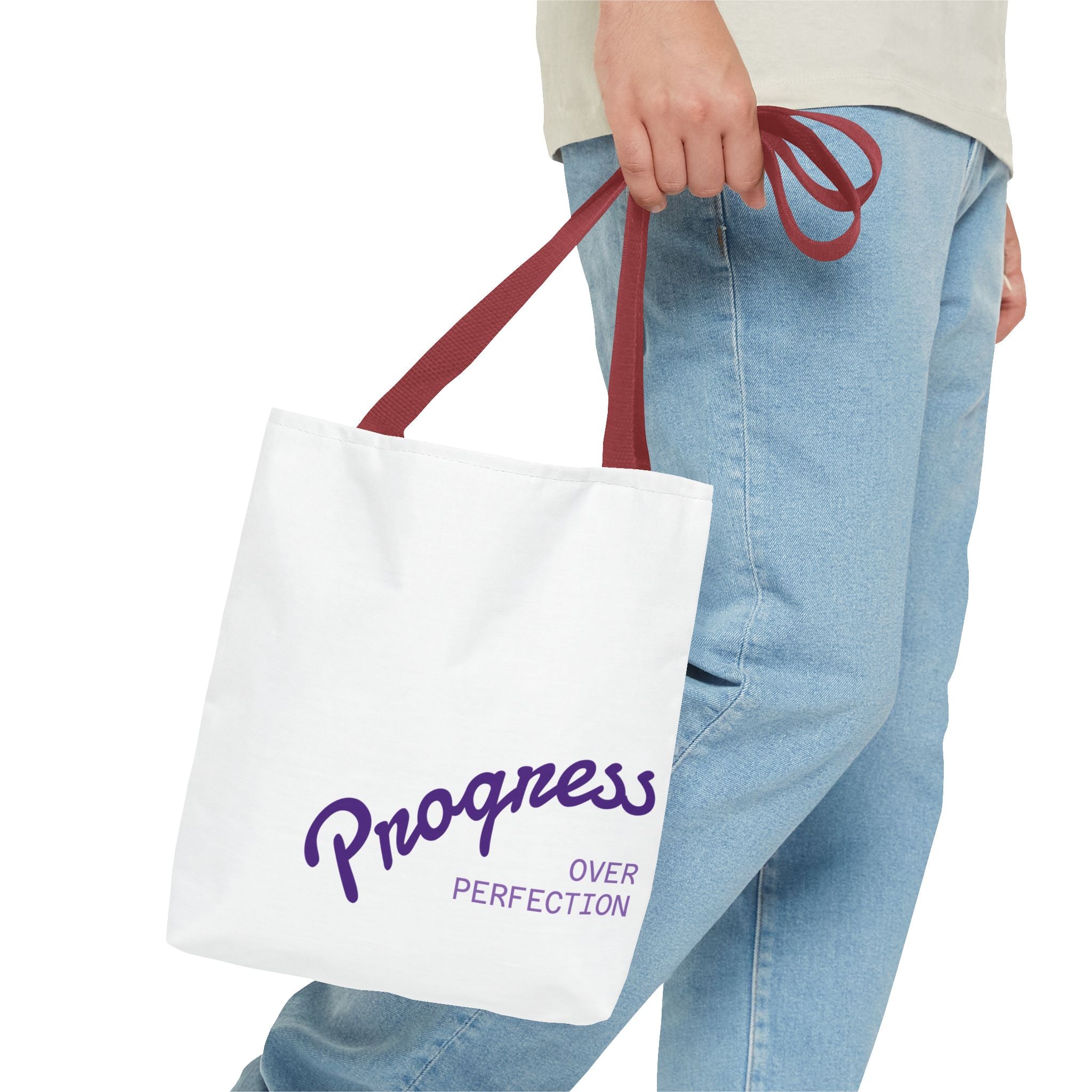 Progress Over Perfection Tote Bag